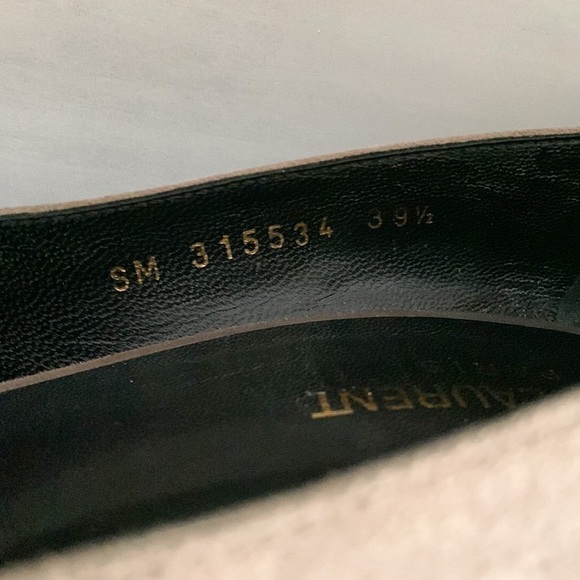Saint Laurent Gray Suede Pointed Toe Pumps 39.5 - Picture 5 of 10